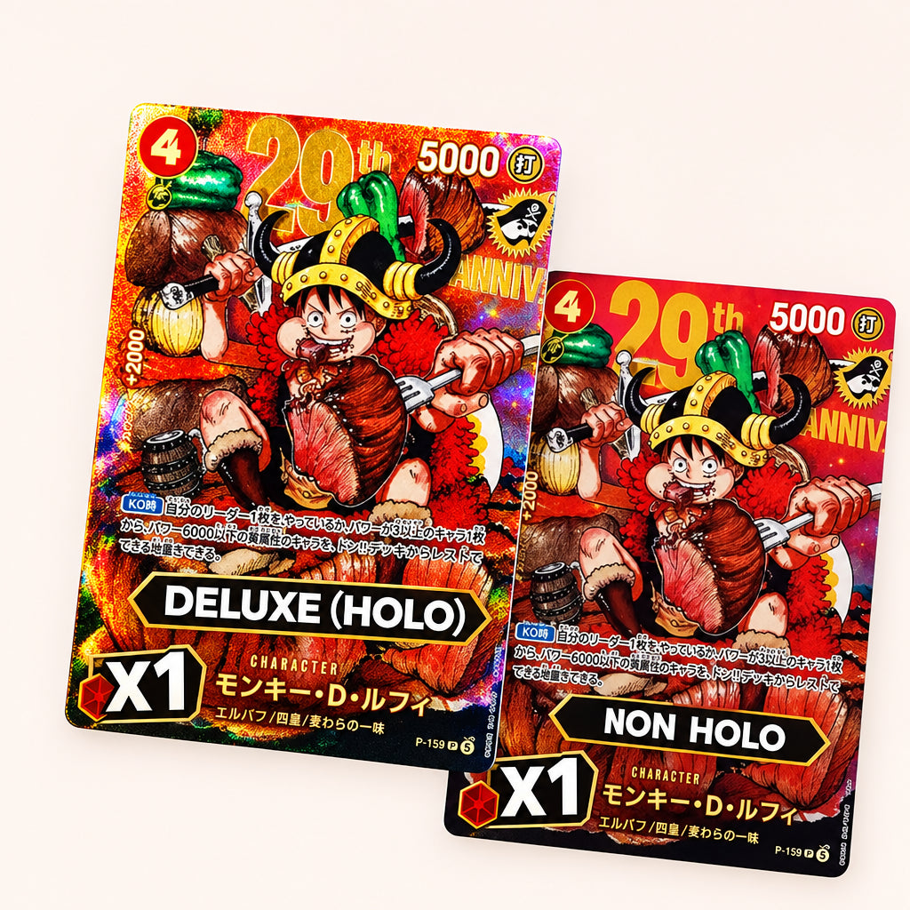 One Piece TCG – Monkey D. Luffy (P-159) 29th Anniversary Promo Card [zzgl. versand ab DE]